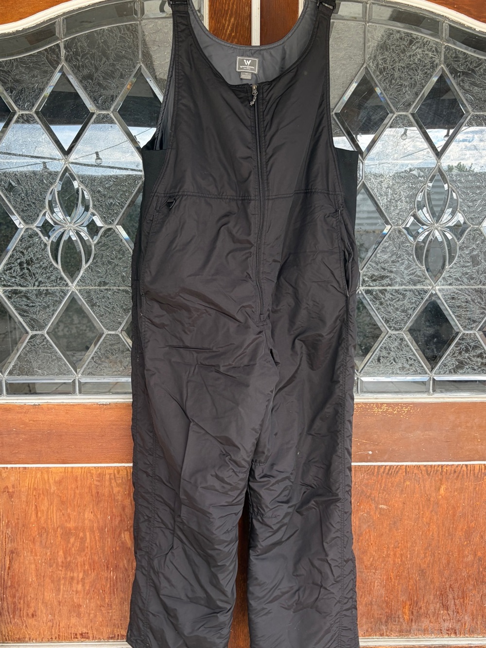 Men's Black Insulated Snow Bibs